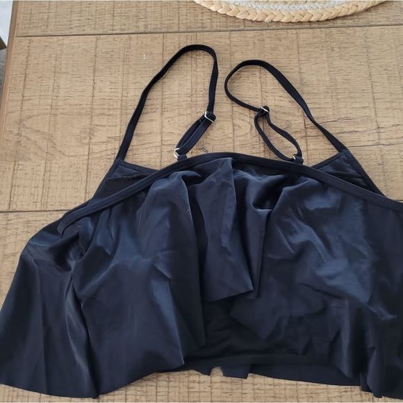 NEW HIGH WAIST BIKINI TOP QUALITY STRIPS summer swim suit bathing suit ruffle pl - Picture 5 of 9